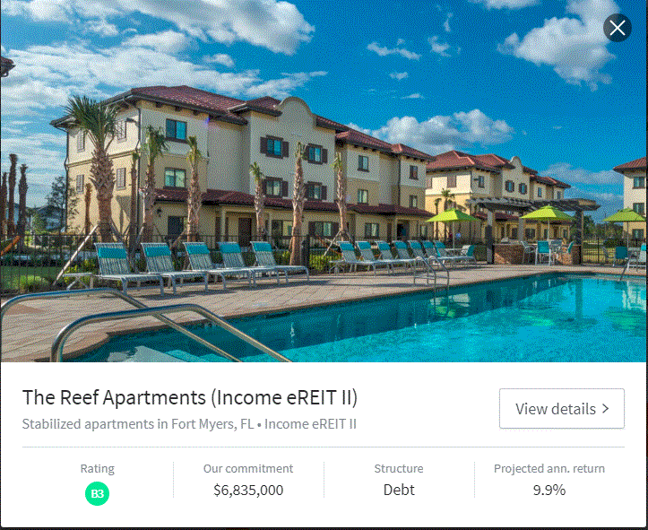 Simple Fundrise eREIT Analysis - reef apartments REIT simple money man